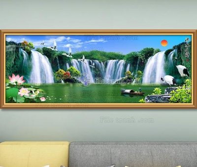 File tranh in mica File tranh hiện đại pha lê gương KF103656 (độ phân giải cao)