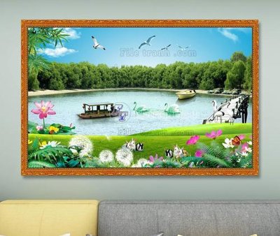 File tranh File tranh hiện đại pha lê gương KF103657 (ảnh gốc) độc quyền