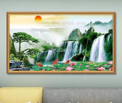 File in mica File tranh hiện đại pha lê gương KF103659 (ảnh gốc) đẹp