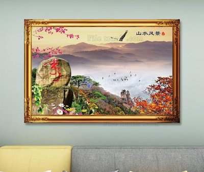 File tranh File tranh hiện đại pha lê gương KF103669 (gốc) chủ đề động vật