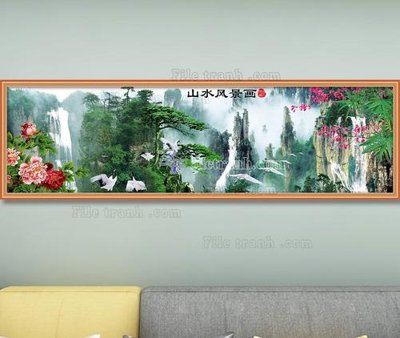 File ảnh File tranh hiện đại pha lê gương KF103670 (gốc) in poster