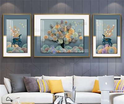 File PSD File tranh hiện đại pha lê gương KF103697 (bản gốc) độ phân giải cao