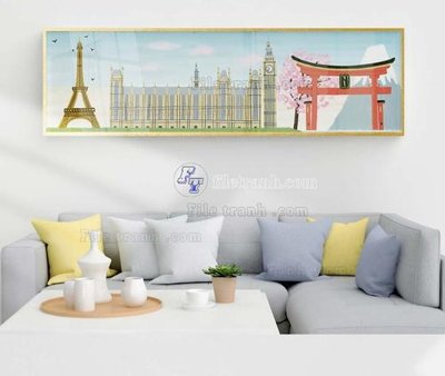 File PSD File tranh hiện đại pha lê gương KF103773 (gốc) tách lớp chi tiết