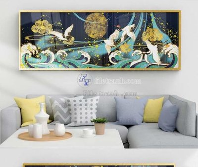 File ảnh File tranh hiện đại pha lê gương KF103802 (gốc) cho trang trí nội thất