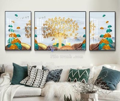 File gốc File tranh hiện đại pha lê gương KF103825 (in 3D) nghệ thuật