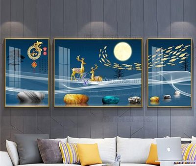 File ảnh File tranh hiện đại pha lê gương KF103848 (gốc) in PP, decal