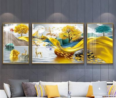 Tải file gốc File tranh hiện đại pha lê gương KF103850 (in bạt) quảng cáo