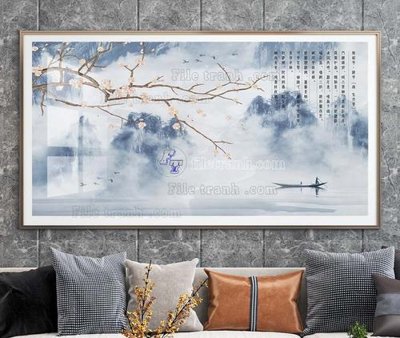 Download file gốc File tranh hiện đại pha lê gương KF103873 (in mica) trong suốt