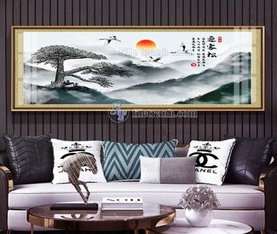 Download file gốc File tranh hiện đại pha lê gương KF103919 (in mica) trang trí