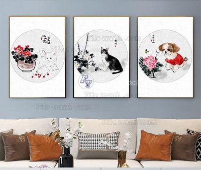 File tranh in tráng gương File tranh hiện đại pha lê gương KF103961 (siêu nét)