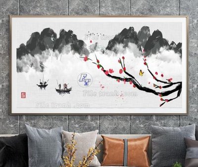 Tải file File tranh hiện đại pha lê gương KF103980 (gốc) làm file thiết kế