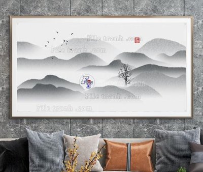 File gốc File tranh hiện đại pha lê gương KF103983 (chuẩn CMYK) cho nhà in