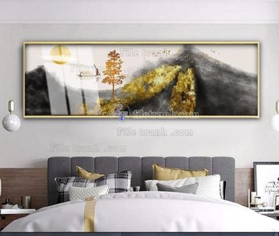 File tranh File tranh hiện đại pha lê gương KF104048 (file gốc) chuẩn màu in