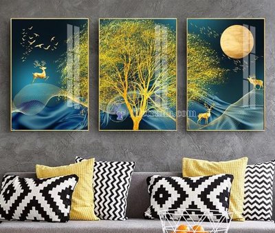 Tải file PSD File tranh hiện đại pha lê gương KF104056 (nguyên layer) để in