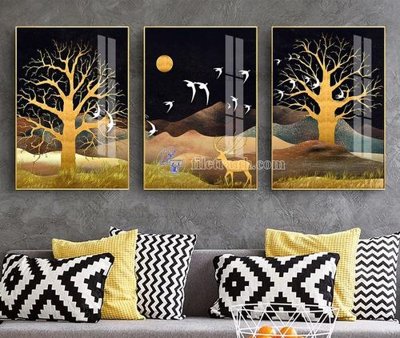 Download file gốc File tranh hiện đại pha lê gương KF104058 (in mica) 3D