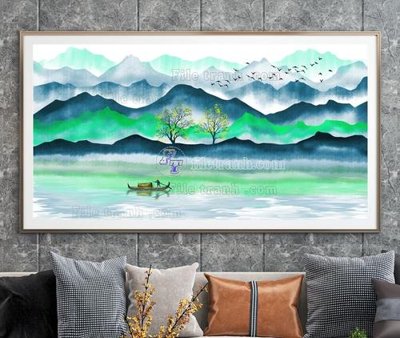 Tải file File tranh hiện đại pha lê gương KF104066 (gốc) làm tranh treo tường