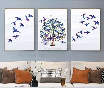 File tranh gốc File tranh hiện đại pha lê gương KF104103 (bản đẹp) độc quyền