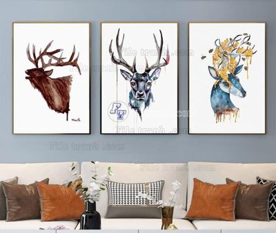 File in lụa File tranh hiện đại pha lê gương KF104112 (tân cổ điển) File tranh hiện đại pha lê gương KF104112