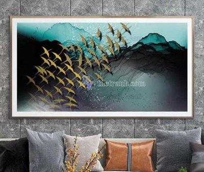 File tranh File tranh hiện đại pha lê gương KF104121 (bản gốc) in lụa 3D