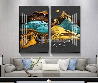 Tải file File tranh hiện đại pha lê gương KF104129 (gốc) chủ đề tâm linh