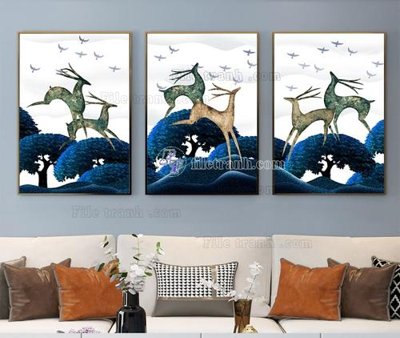 File gốc File tranh hiện đại pha lê gương KF104175 (vector) cho in ấn