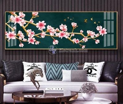 File tranh File tranh hiện đại pha lê gương KF104234 (bản gốc) in lụa 3D