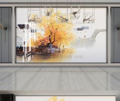 File tranh File tranh hiện đại pha lê gương KF104337 (bản gốc) treo phòng ăn