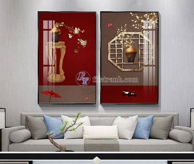 Tải file File tranh hiện đại pha lê gương KF104339 (gốc) chủ đề phong thủy