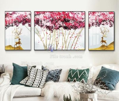 File gốc File tranh hiện đại pha lê gương KF104357 (trang trí) phòng trẻ em