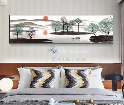 File tranh File tranh hiện đại pha lê gương KF104365 (ảnh gốc) in trần xuyên sáng