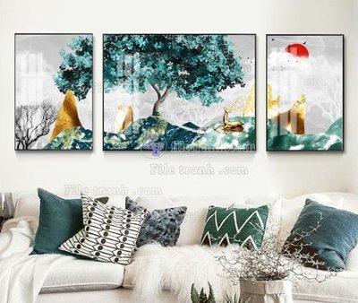 Tải file gốc File tranh hiện đại pha lê gương KF104367 (bản PSD) còn layer