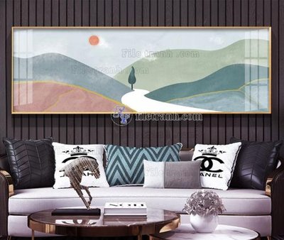 File tranh in trần 3D File tranh hiện đại pha lê gương KF104371 (ảnh gốc)