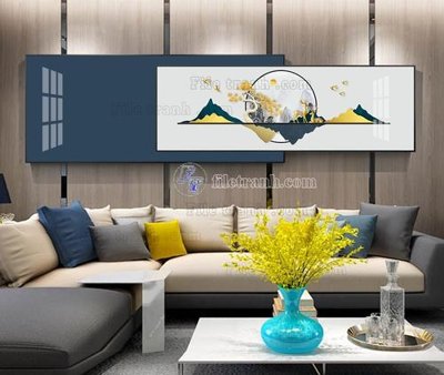 File tranh in tráng gương File tranh hiện đại pha lê gương KF104392 (siêu nét)