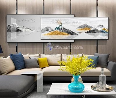 File in trần File tranh hiện đại pha lê gương KF104393 (file gốc) hoa văn 3D