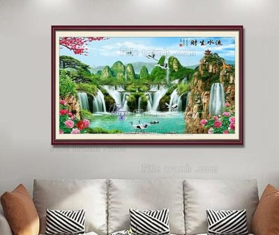 Download file gốc File tranh hiện đại pha lê gương KF104404 (in lụa) nghệ thuật