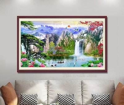 File gốc File tranh hiện đại pha lê gương KF104407 (cho in ấn) từ Filetranh.com