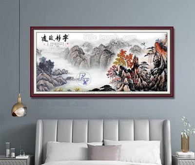 File tranh gốc File tranh hiện đại pha lê gương KF104429 (bản đẹp) độc quyền