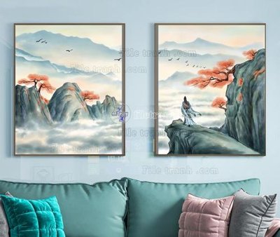 Tải file File tranh hiện đại pha lê gương KF104439 (gốc) làm file thiết kế