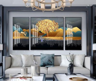 File gốc File tranh hiện đại pha lê gương KF104461 (thiết kế) cho in ấn