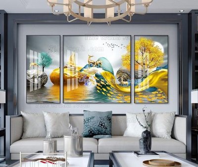 Hình ảnh file gốc File tranh hiện đại pha lê gương KF104476 (chất lượng cao)