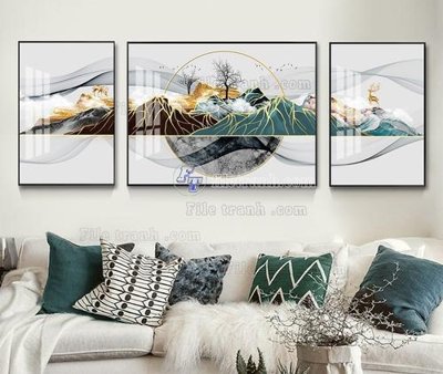 File gốc File tranh hiện đại pha lê gương KF104482 (PNG) nền trong suốt