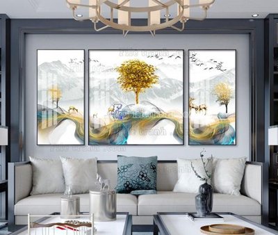 File gốc File tranh hiện đại pha lê gương KF104496 (in lụa) tranh thuận buồm