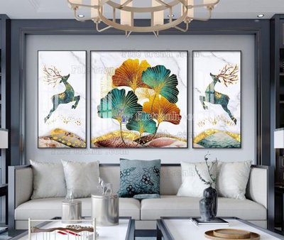 File tranh File tranh hiện đại pha lê gương KF104514 (bản gốc) in lụa dán tường