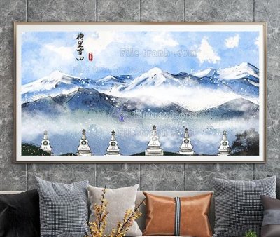 File tranh File tranh hiện đại pha lê gương KF104521 (bản gốc) in canvas