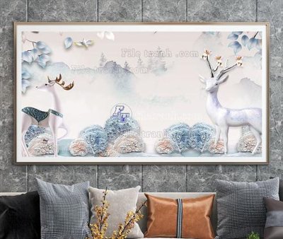 File gốc in ấn File tranh hiện đại pha lê gương KF104528 (sẵn sàng tải về)