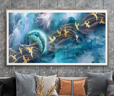 File PSD File tranh hiện đại pha lê gương KF104532 (bản gốc) độ phân giải cao