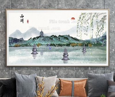 File in lụa File tranh hiện đại pha lê gương KF104551 (chất lượng cao) File tranh hiện đại pha lê gương KF104551