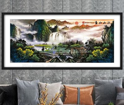 Tải file File tranh hiện đại pha lê gương KF104612 (gốc) chủ đề tâm linh