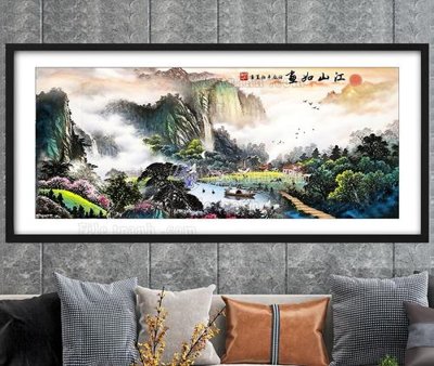 File tranh gốc File tranh hiện đại pha lê gương KF104649 (bản đẹp) độc quyền