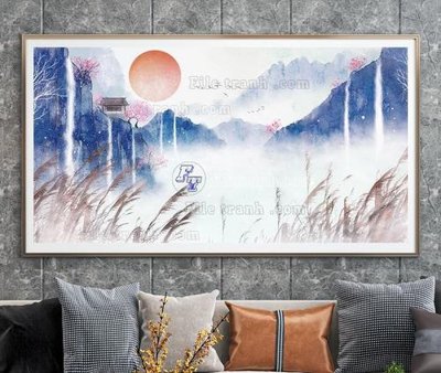 Tải file File tranh hiện đại pha lê gương KF104660 (gốc) in tranh tráng gương